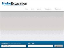 Tablet Screenshot of hydroexcavation.com